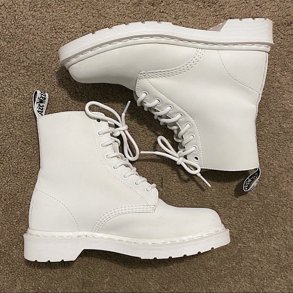 Dr. Martens 1460 Mono Fur Lined Lace Up Boots